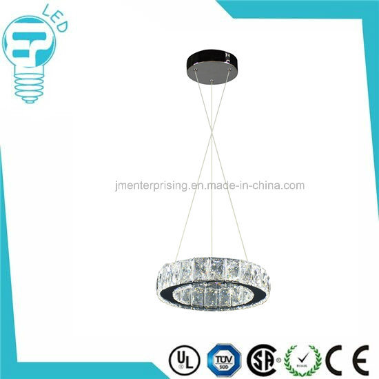 Home Decor New Ceiling LED Crystal Ring Pendant Light