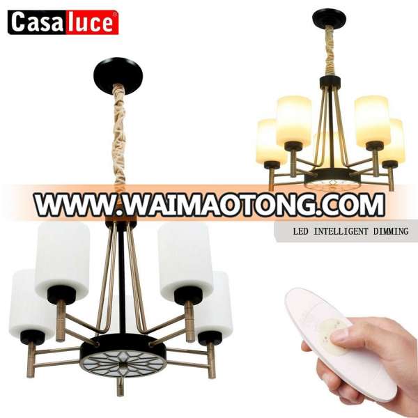 2 years warranty CE ROHS standard Indoor circular big iron acrylic remote control led modern crystal chandelier