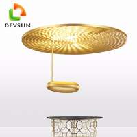 spiral chandelier luxury high ceiling crystal light for modern home