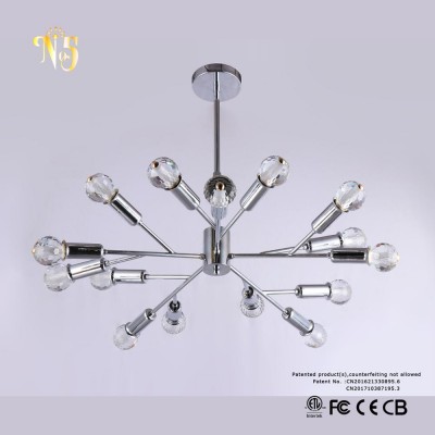 2018 The latest cheap modern crystal pendant led light