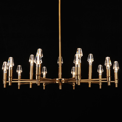 crystal modern home deco led pendant chandelier