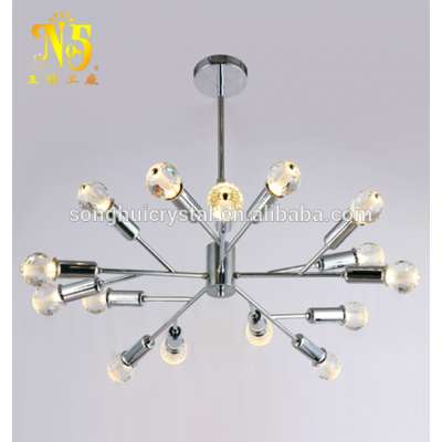 Factory price high power crystal anti fogging 220v 110v led corn light E14 E12 led chandelier bulb